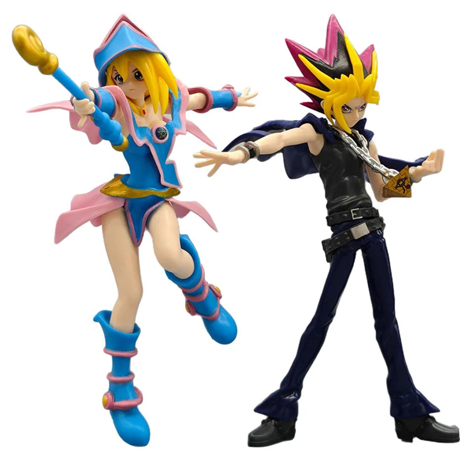 Yu-Gi-Oh! Yugi Muto/ Pharoah Dark Magician Girl Action Figures Model Anime Cartoon Model Toy