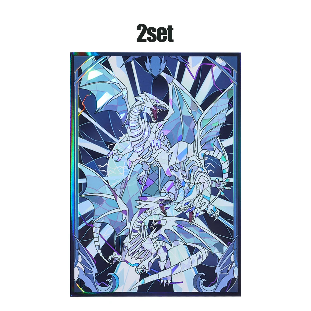 50-100pcs Blue eyed White Dragon Anime Card Sleeves Yu-Gi-Oh!