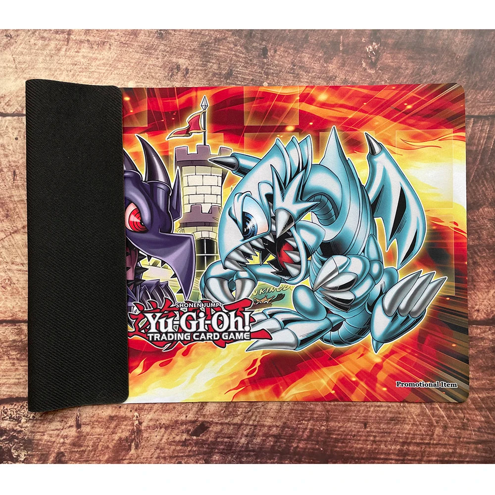 Yu-Gi-Oh Blue-Eyes White Dragon Red-Eyes Black Dragon Playmat TCG Pad YGO Mat TCG MTG Yugioh Mat-9