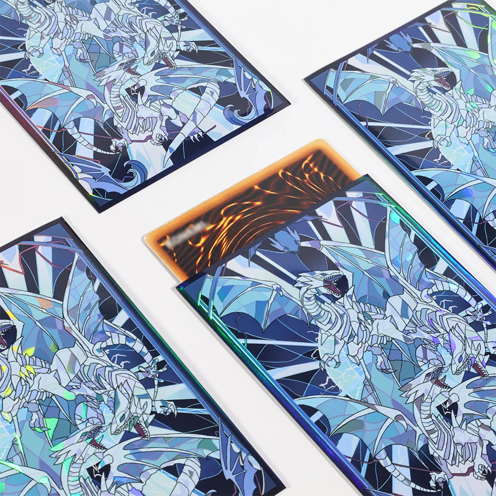 50-100pcs Blue eyed White Dragon Anime Card Sleeves Yu-Gi-Oh!