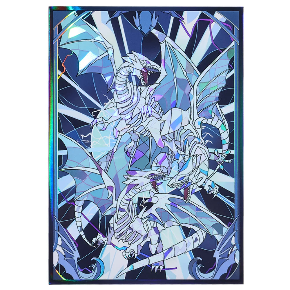 50-100pcs Blue eyed White Dragon Anime Card Sleeves Yu-Gi-Oh!