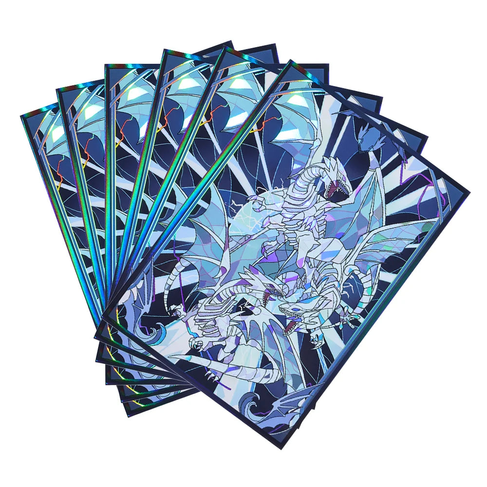 50-100pcs Blue eyed White Dragon Anime Card Sleeves Yu-Gi-Oh!