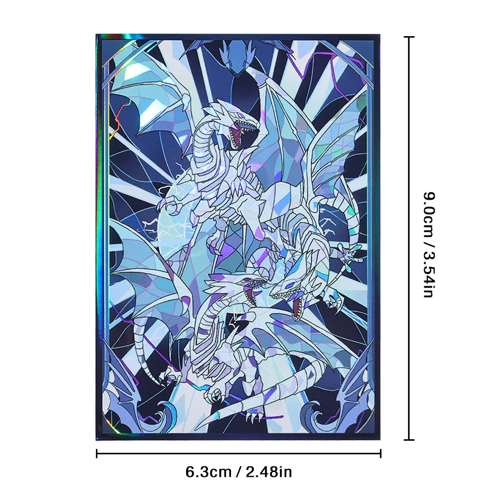 50-100pcs Blue eyed White Dragon Anime Card Sleeves Yu-Gi-Oh!